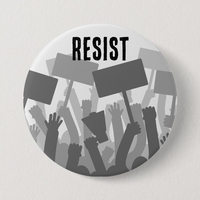 Resistance Peaceful Protest Button (Front)