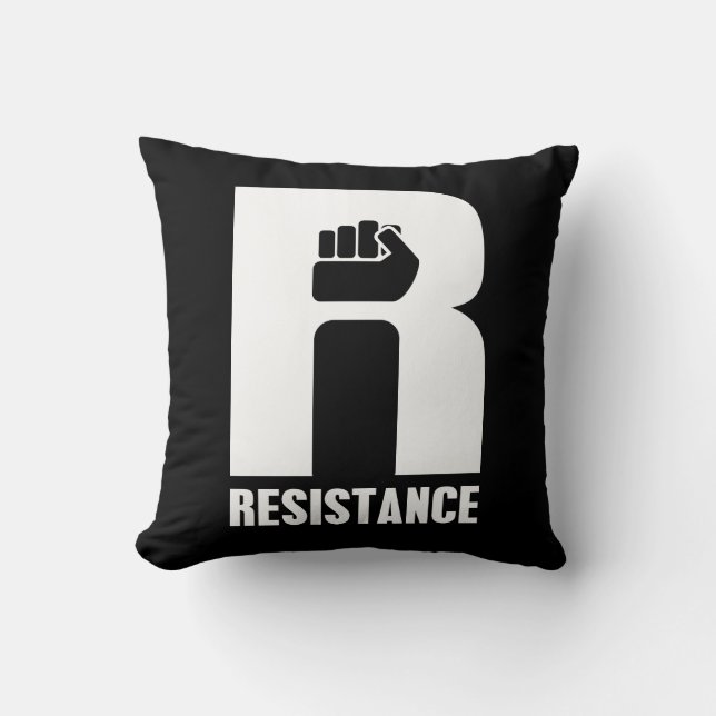 Resistance Throw Pillow (Front)
