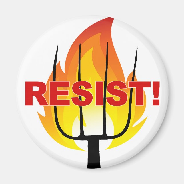 Resistance Torch and Pitchfork Magnet (Front)