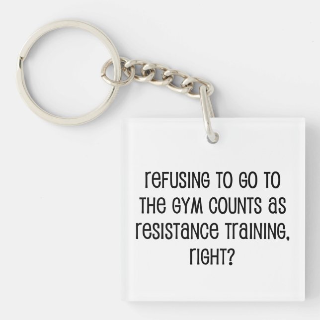 Resistance Training Keychain (Front)