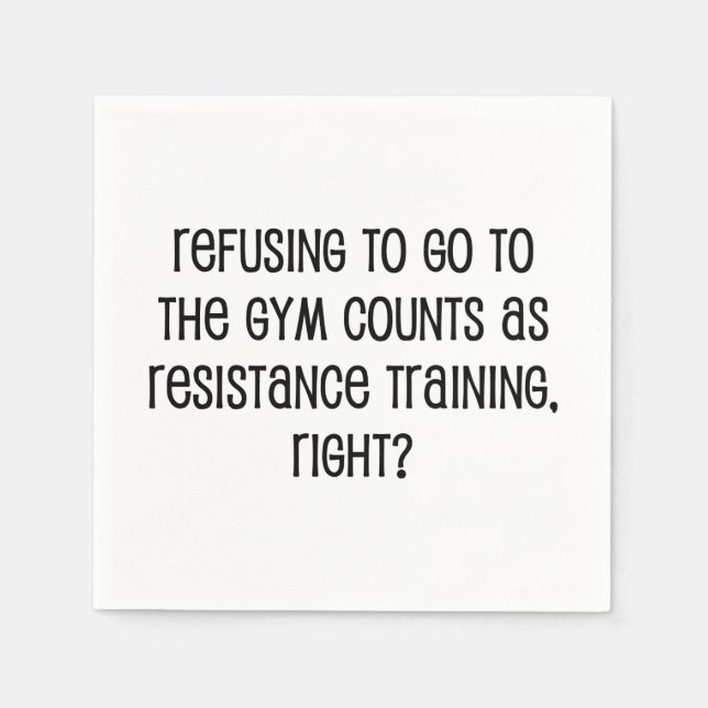 Resistance Training Napkin (Front)