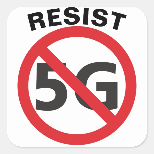 Résister 5G autocollant (Devant)