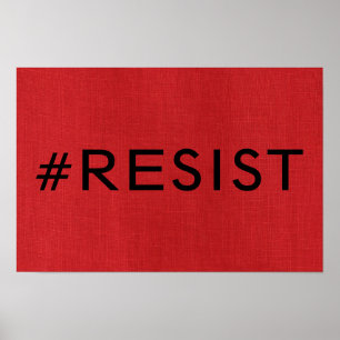#Résister sur une photo de poster en texture de li