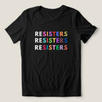 RESISTERS Anti-authoritarian Rainbow T-Shirt