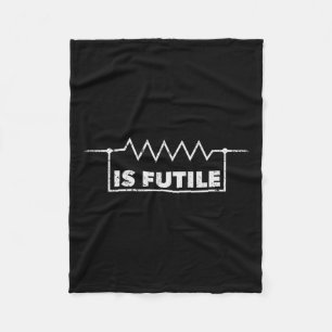 Resistor Is Futile Design Electrical Engineering R Fleece Blanket
