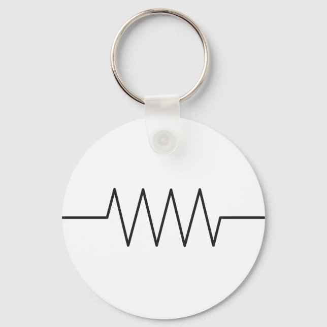 Resistor Symbol Keychain (Front)