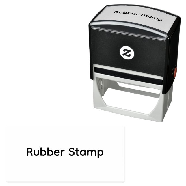 Resize 2.9" x 1.4" Self Inking Rubber Stamp (In Situ)