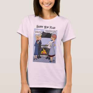 Résolution du Nouvel An T-shirt féminin rose