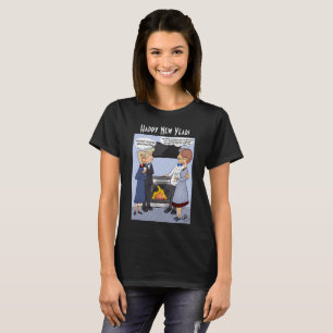 Résolution du Nouvel An T-shirt femme noire