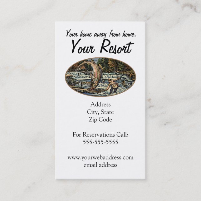 Resort Customize Business Card (Front)