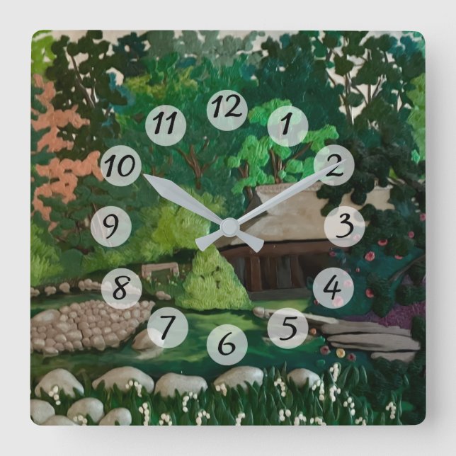 Resort Square Wall Clock (Front)