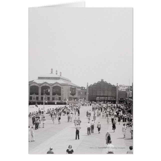 Resort tourists on esplanade (Front)