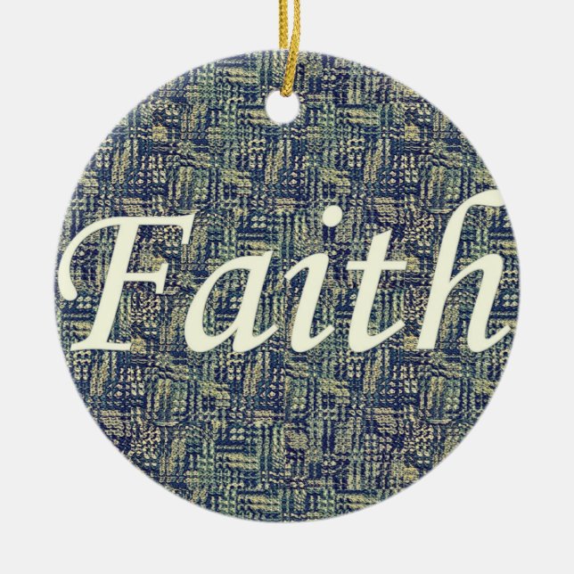 Resounding Faith Ceramic Ornament (Front)