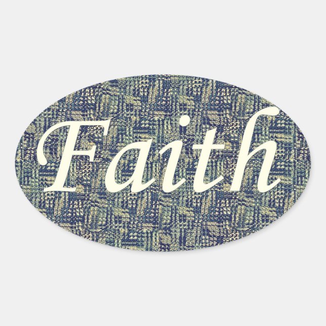 Resounding Faith Oval Sticker (Front)