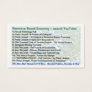 Resource Based Economy & Permaculture links