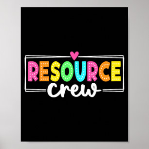 Resource Crew Back To School Teachers Students Poster