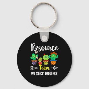 Resource Team, Funny Cactus Crew Resource Teacher  Keychain