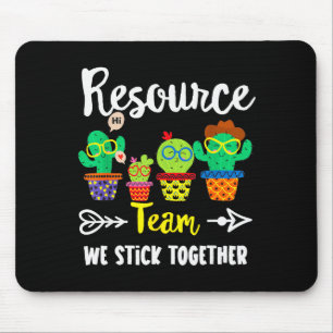 Resource Team, Funny Cactus Crew Resource Teacher  Mouse Pad