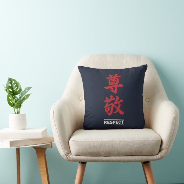 Respect 2 throw pillow (Chair)