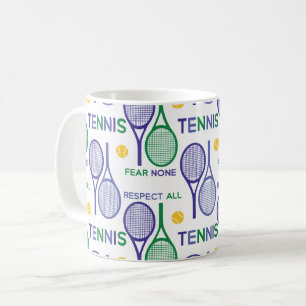 Respect all, fear none - green / purple coffee mug