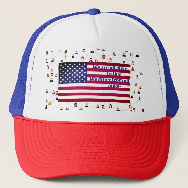 Respect Diversity  Trucker Hat (Front)