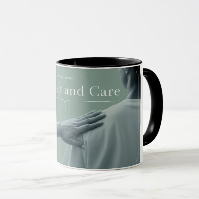 Respect et soin Mug - Inspirer la positivité (Devant droit)