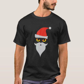 Respect He Beard Santa Cat Eyes Christmas Pyjamas T-Shirt