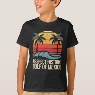 Respect History Gulf Of Mexico Retro Vintage Beach T-Shirt