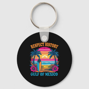 Respect Historygulf Of Mexico Summer Vacation Men Keychain