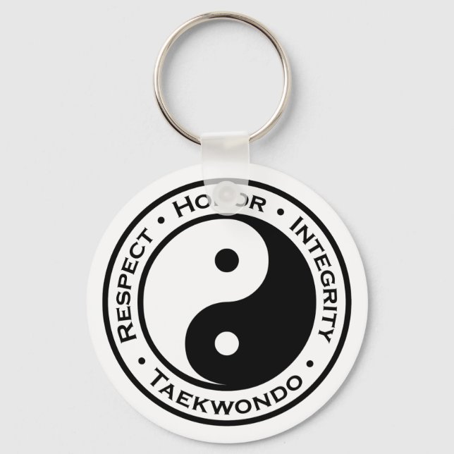 Respect Honour Integrity Taekwondo Keychain (Front)