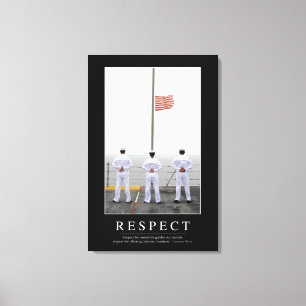 Respect: Inspirational Quote 1 Canvas Print