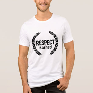 "Respect Is Earned - Bold Motivational Streetwear  Tri-Blend Shirt