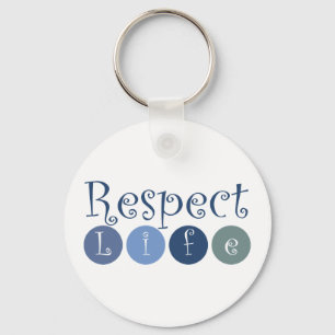 Respect Life Circle Keychain