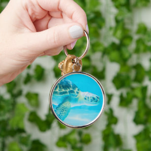Respect Life, Keep the Ocean Clean Keychain