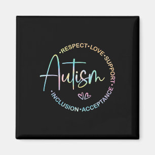 Respect Love Support Autism Awareness Month Women Magnet