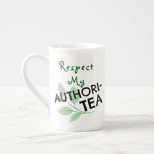 Respect My AUTHORITEA Bone China Mug (Left)