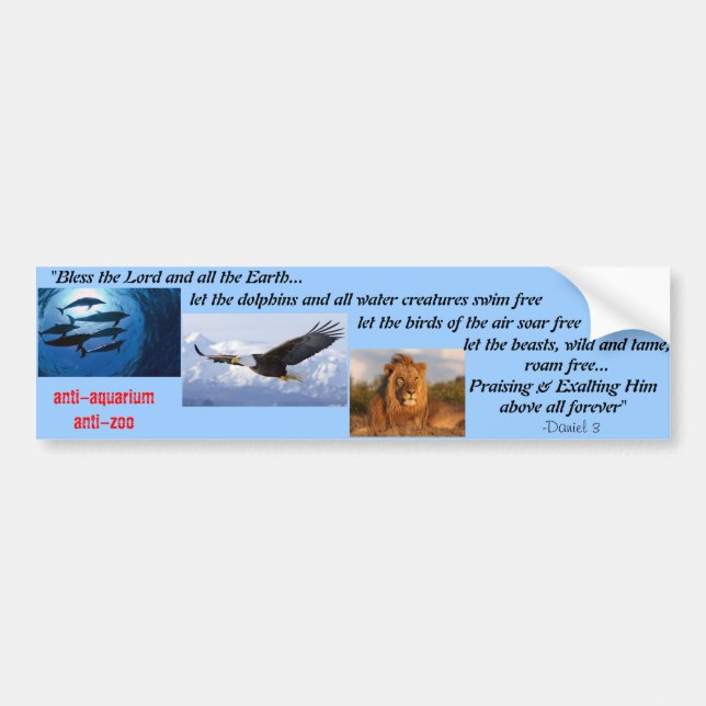 Respect our Wildlife Bumper Sticker (Front)