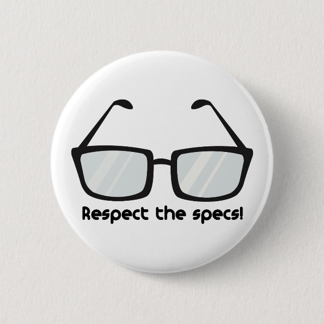 Respect Specs 2 Inch Round Button (Front)