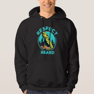 Respect The Beard Bearded Dragon Pogona Lizard Bea Hoodie