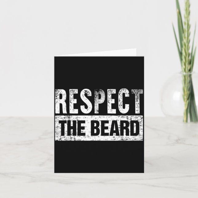 Respect The Beard Card (Front)