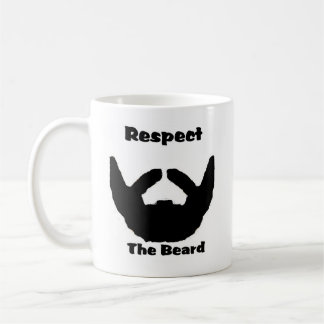 respect the beard coffee mug