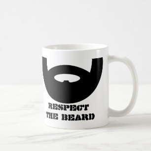 Respect the beard coffee mug for manly men