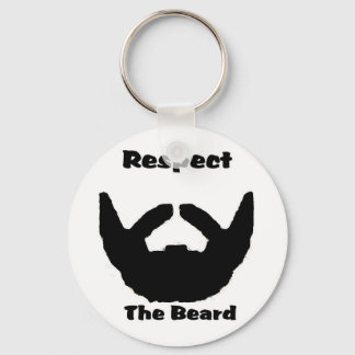 respect the beard keychain