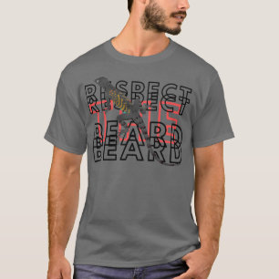 Respect The Beard Reptile Lizard T-Shirt