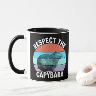 Respect The Capybara Funny Capybara Lover Mug