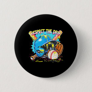 Respect The Drip Bysebyll Glove Byt With Sprinkles 2 Inch Round Button