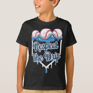 Respect The Drip Bysebyll Home Plate Ice Cream Dri T-Shirt