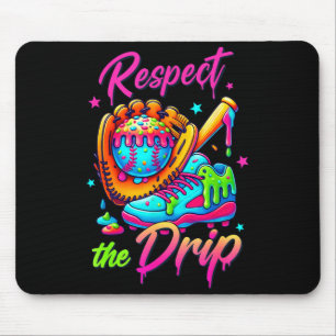 Respect The Drip Cool Ice Cream Drip Style For Boy Mouse Pad