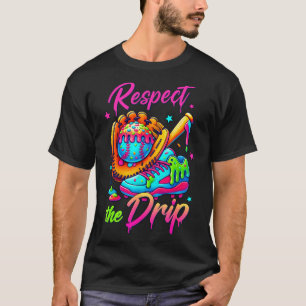Respect The Drip Cool Ice Cream Drip Style For Boy T-Shirt