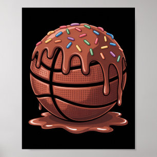 Respect The Drip Sketll Boys Girls Chocolate Cream Poster